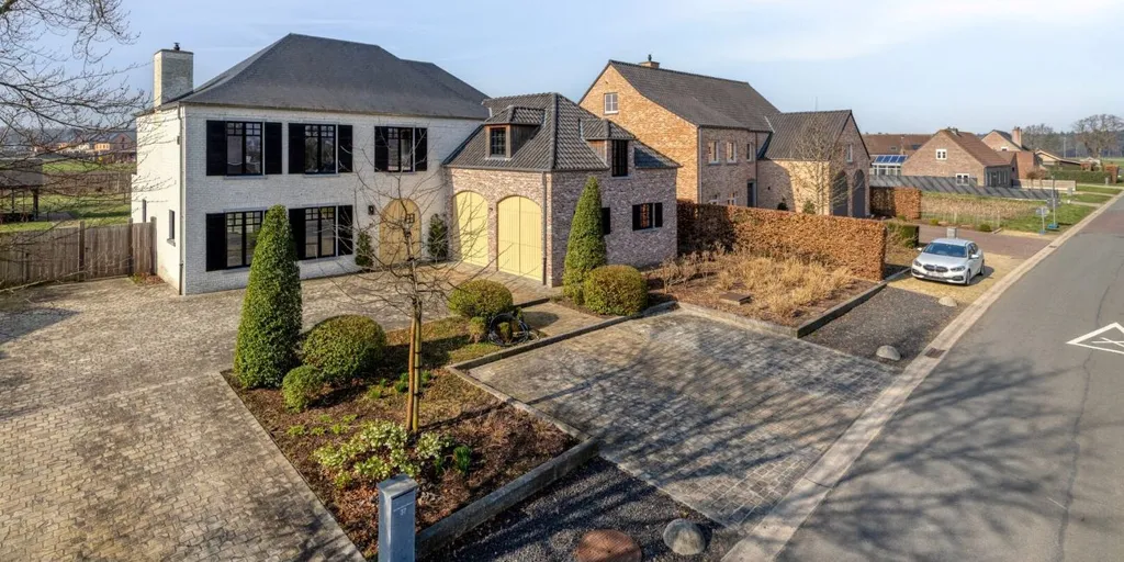 Vue aérienne - Villa Récemment Construite avec Terrasse à Westerlo