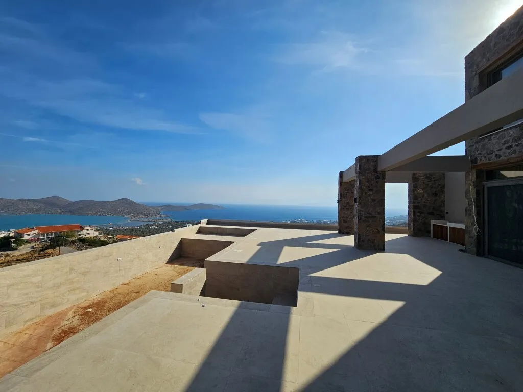 Terrasse - Villa with Sea View in Crete