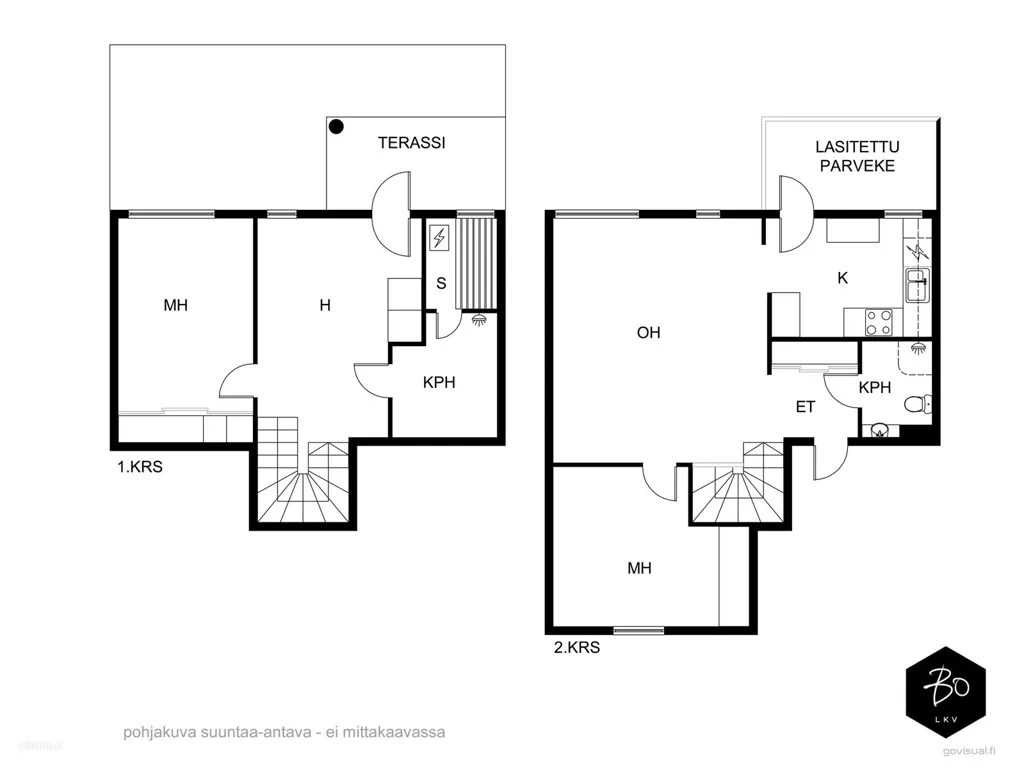 Floor Plan - Family Apartment with Sauna in Tuusula