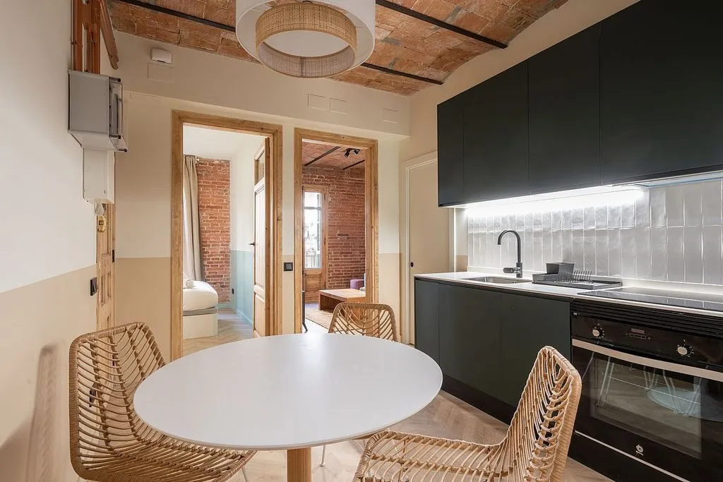 Köök - Modern Flat with Terrace in El Poble Sec