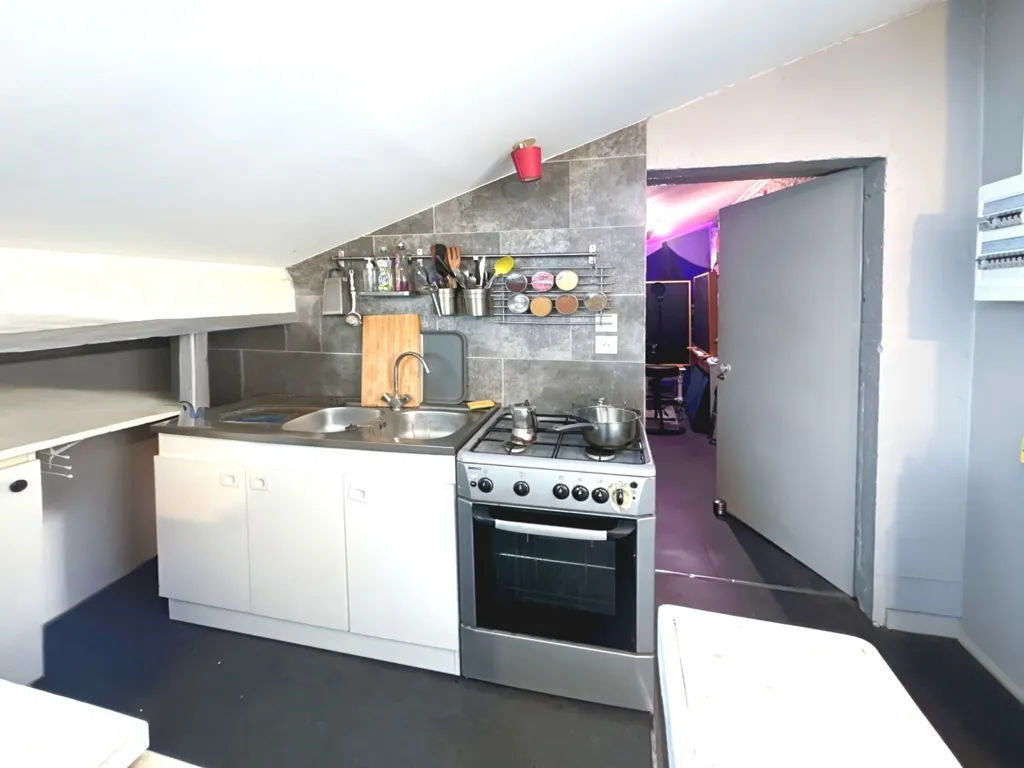 Kitchen - Cosy T2 with South Exposure in Lyon
