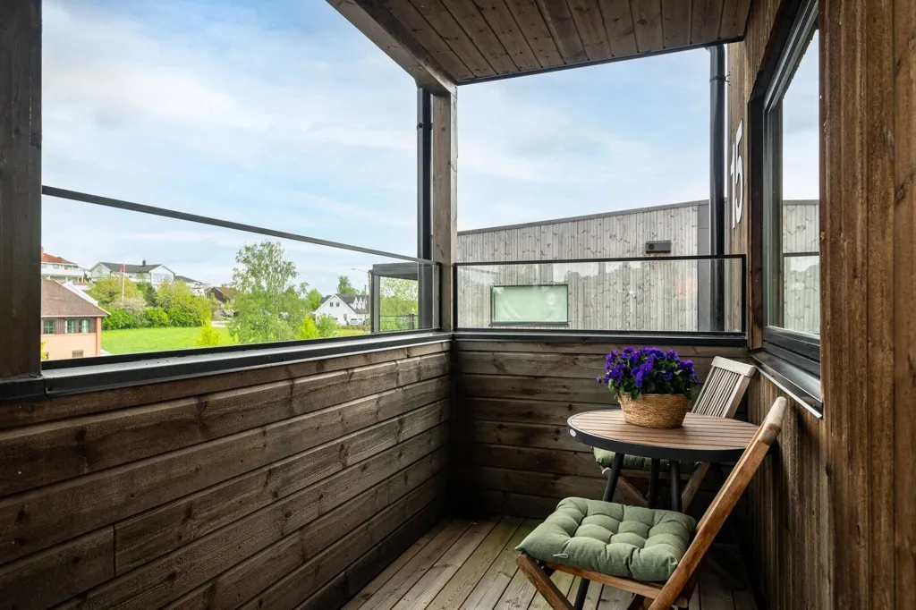 Balcon - Modern Flat with South Terrace in Hannestad