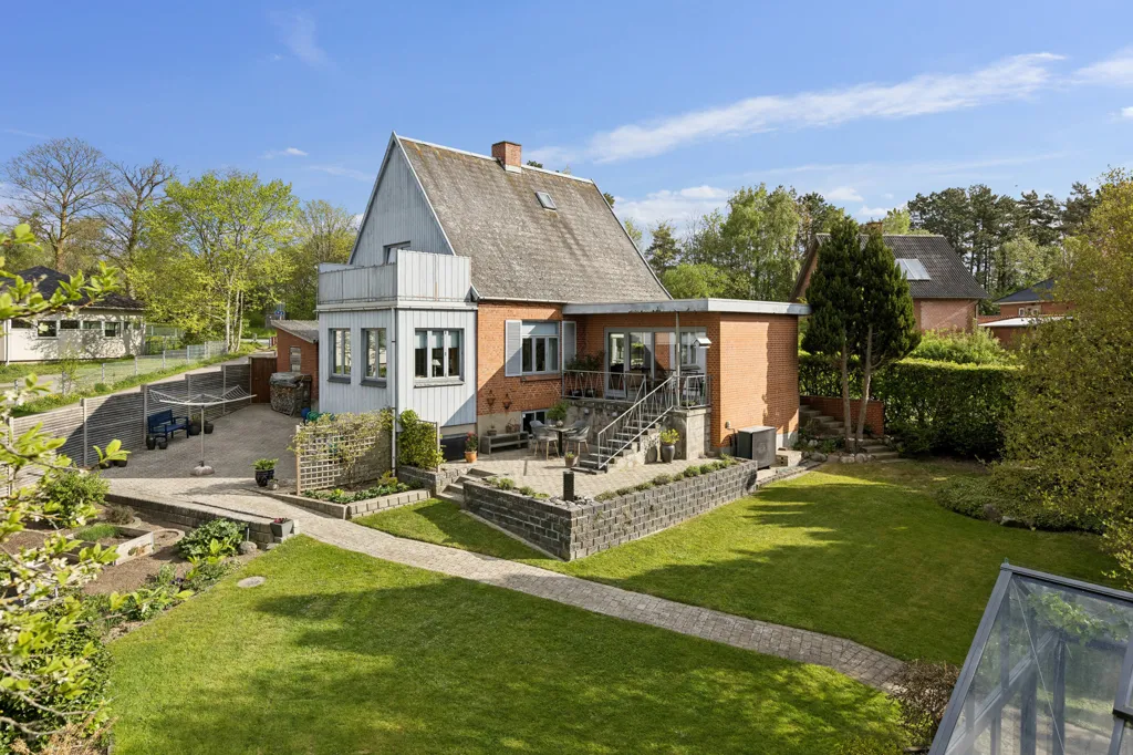 Õhuvaade - Redbrick Villa with Garden in Faxe