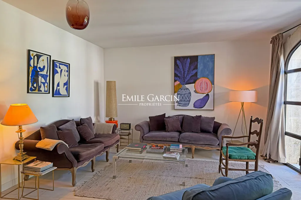 Living Room - Mas with Pool and Garden in Luberon
