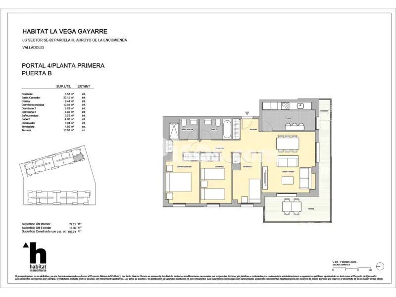 Plan - New Flat with Terrace in Arroyo de la Encomienda