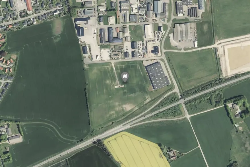 Õhuvaade - Commercial Plot near Assentoft, Accessible from E45