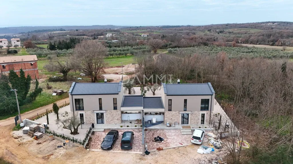Vue aérienne - Contemporary Villa with Pool in Brtonigla