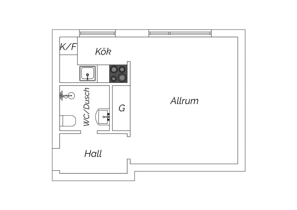 Plaan - Modern 1st Floor Flat with Central Location in Gävle