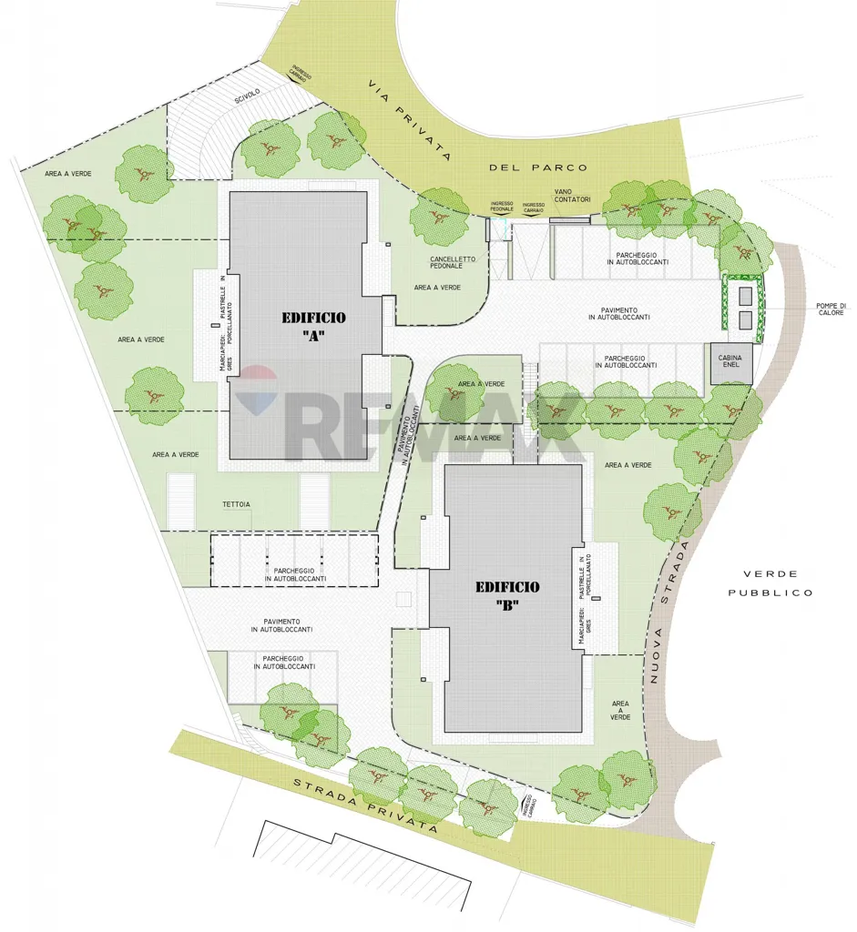Plan - Attico with Panoramic Terrace in Somma Lombardo