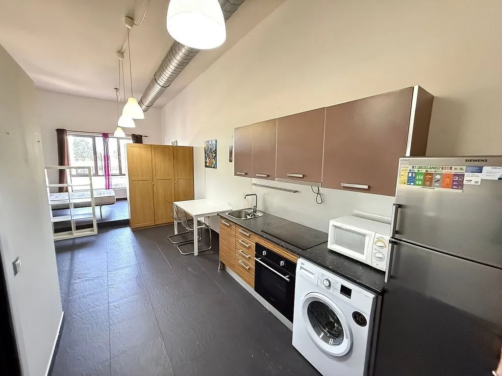 Cuisine - Loft with Balcony in Estación-Manantiales