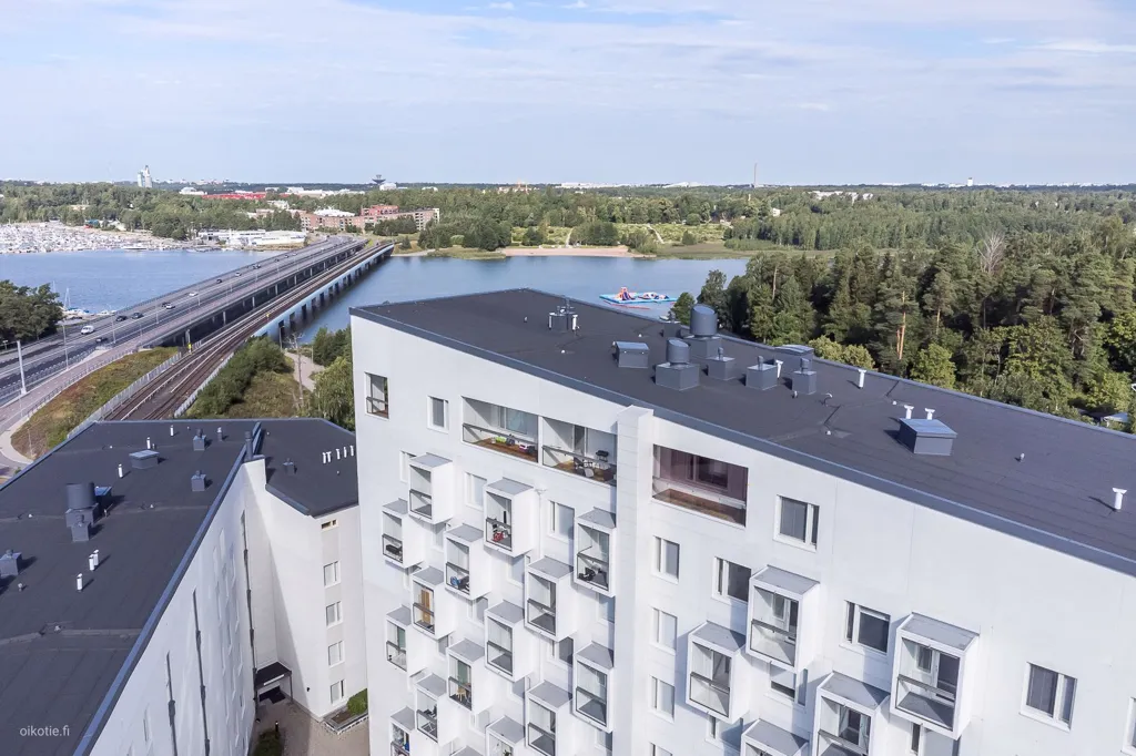 Vista aerea - Modern Flat with Balcony in Rastila, Helsinki