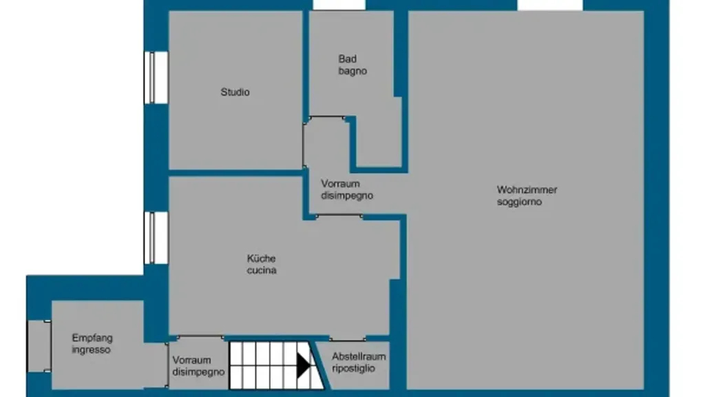 Plaan - Restored Bifamily Villa with Panoramic View in Rignano