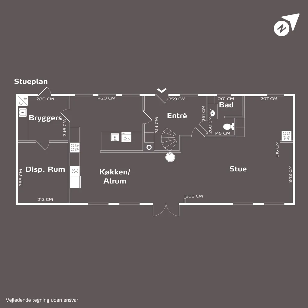 Planimetria - Modernised Farmhouse with Private Lake in Stenstrup