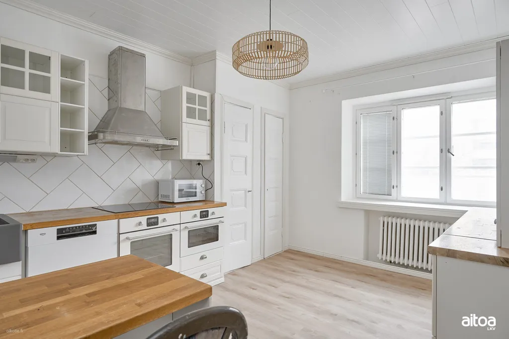 Köök - Corner Apartment with Views in Kotkansaari, Kotka