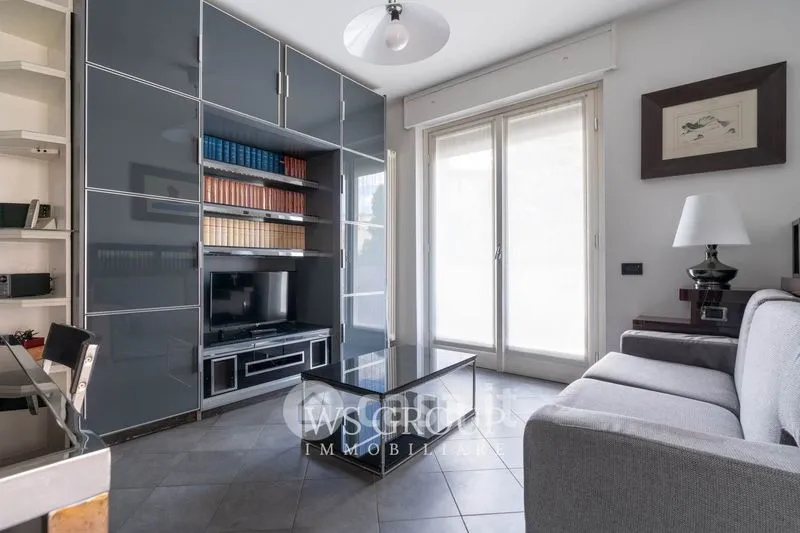 Living Room - Modern Bilocale with Balcony in Monza