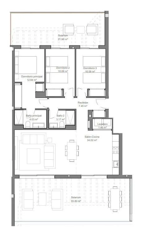 Plan - Apartment with Sea Views in Torremolinos