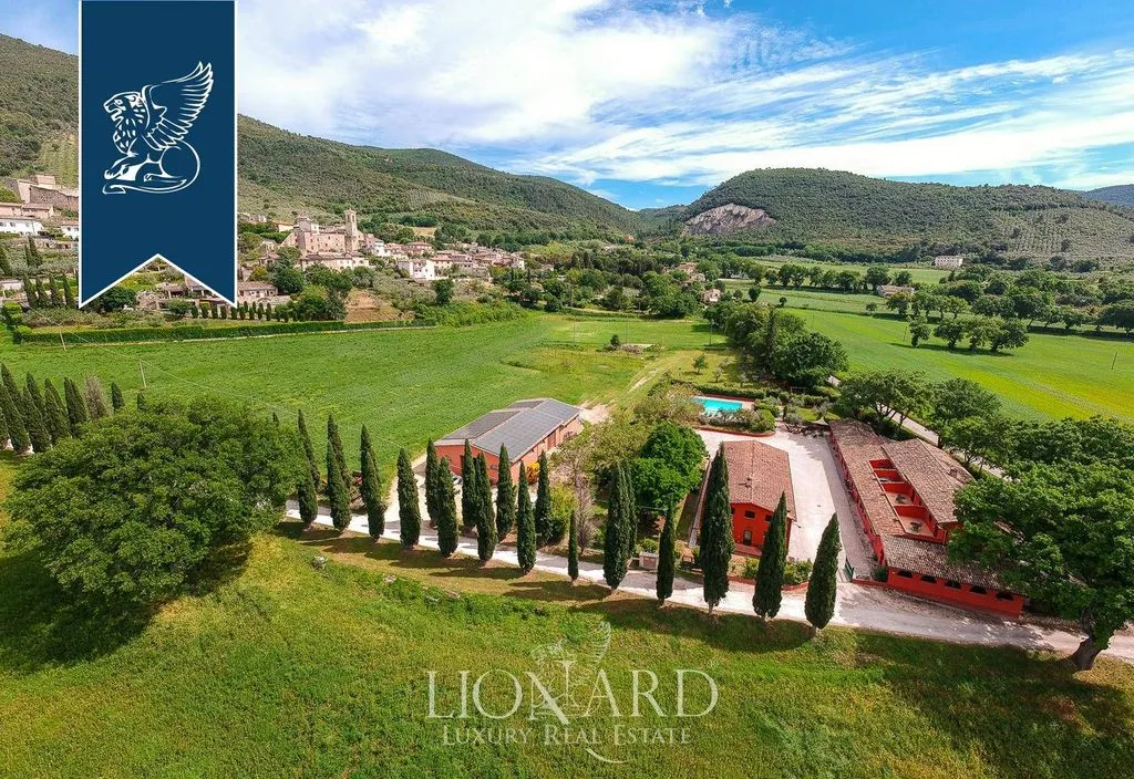 Vue aérienne - Luxury Farmhouse with Pool near Spoleto