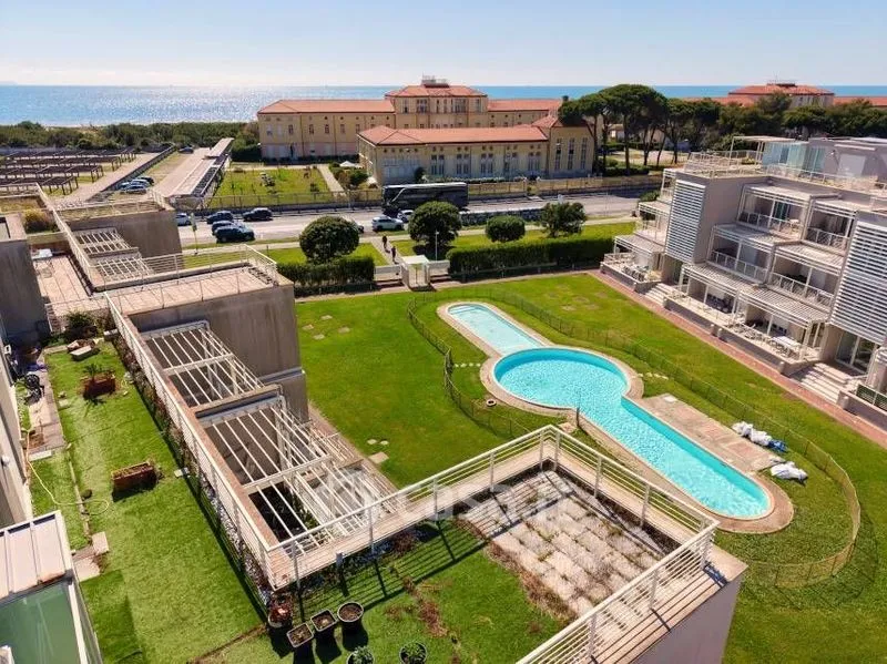Vue aérienne - Mansard Apartment with Sea View in Pisa