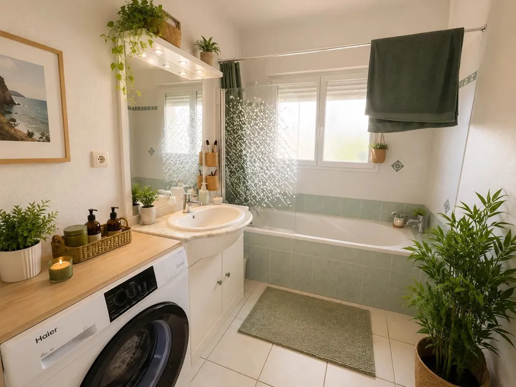 Salles de bain - Appartement T3 en RDC avec Jardin au Barp