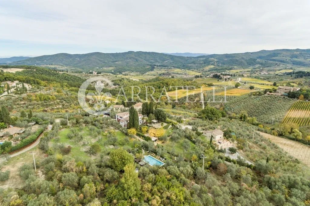 Õhuvaade - Luxury Villa with Pool in Greve in Chianti