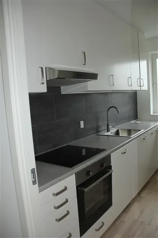 Köök - Renovated Apartment with Balcony in Denmark