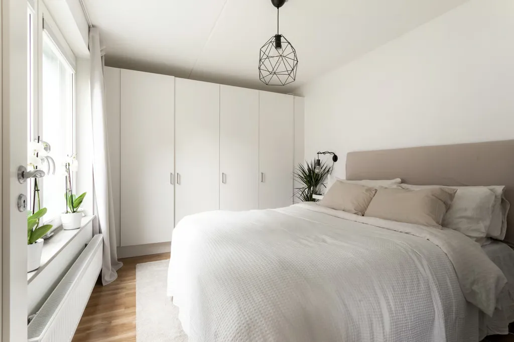 Bedrooms - Modern Apartment with Terrace in Kvarnbyn