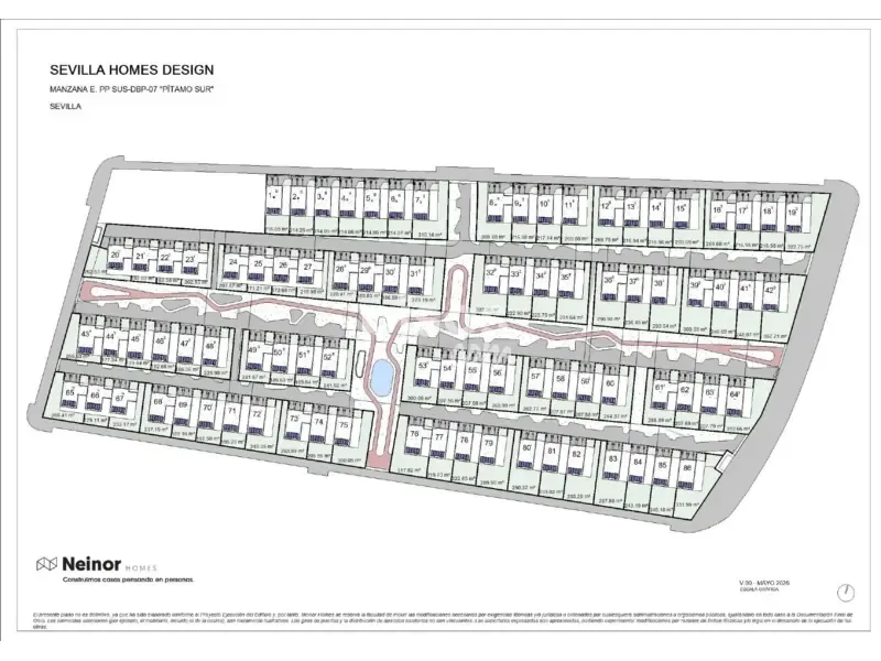Planimetria - New Build House in Bellavista, Sevilla