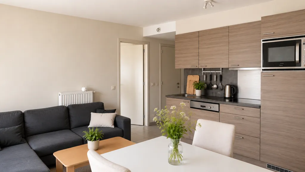 Séjour - Appartement avec Vue sur l'Eau à Gand