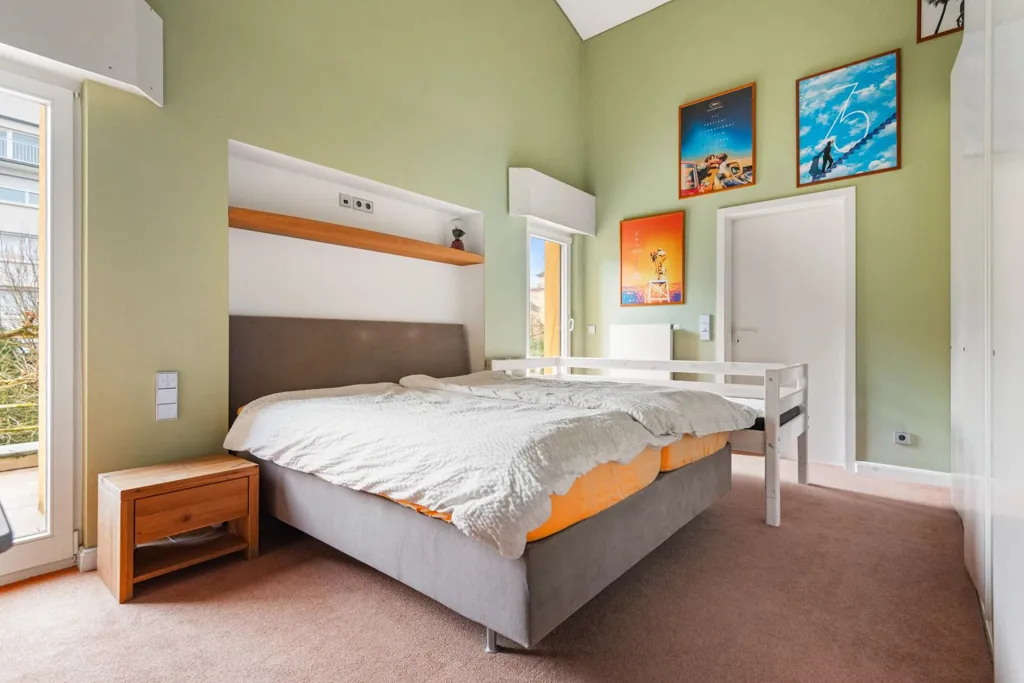 Bedrooms - Architectural House with High Ceilings in Bereldange