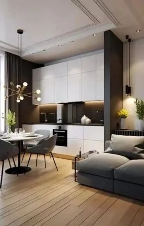 Séjour - Duplex Luxueux avec Vue Nord-Ouest à Paris 15e