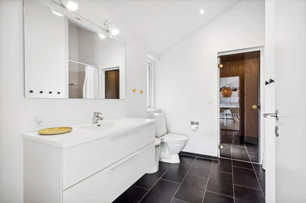 Bathrooms - Summerhouse with Wellness Area in Ringkøbing