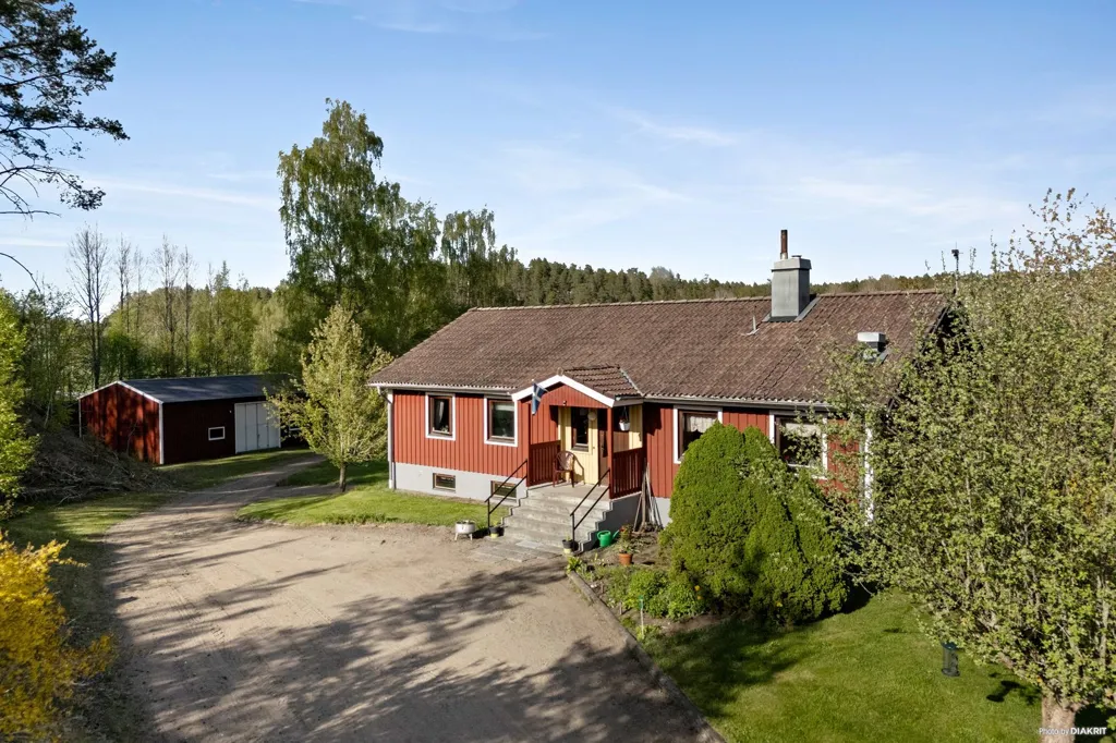 Vue aérienne - Two-Home Estate with Nature Views in Västervik