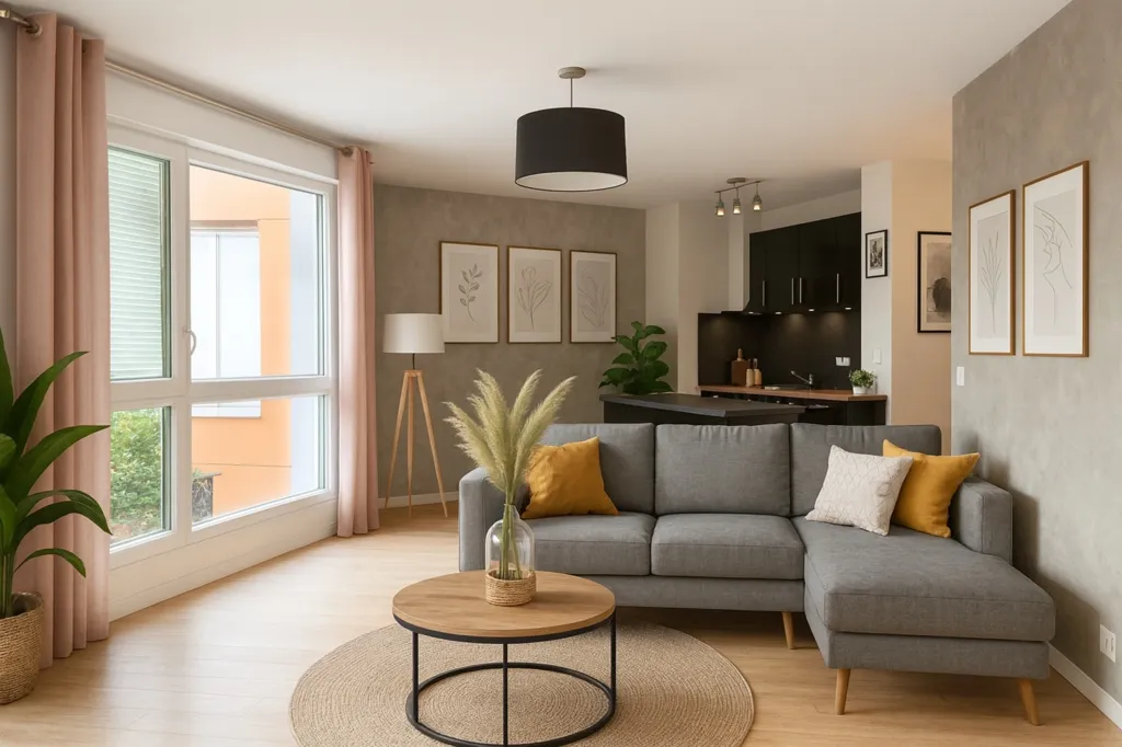 Séjour - Appartement 3 Pièces avec Balcon à Argenteuil