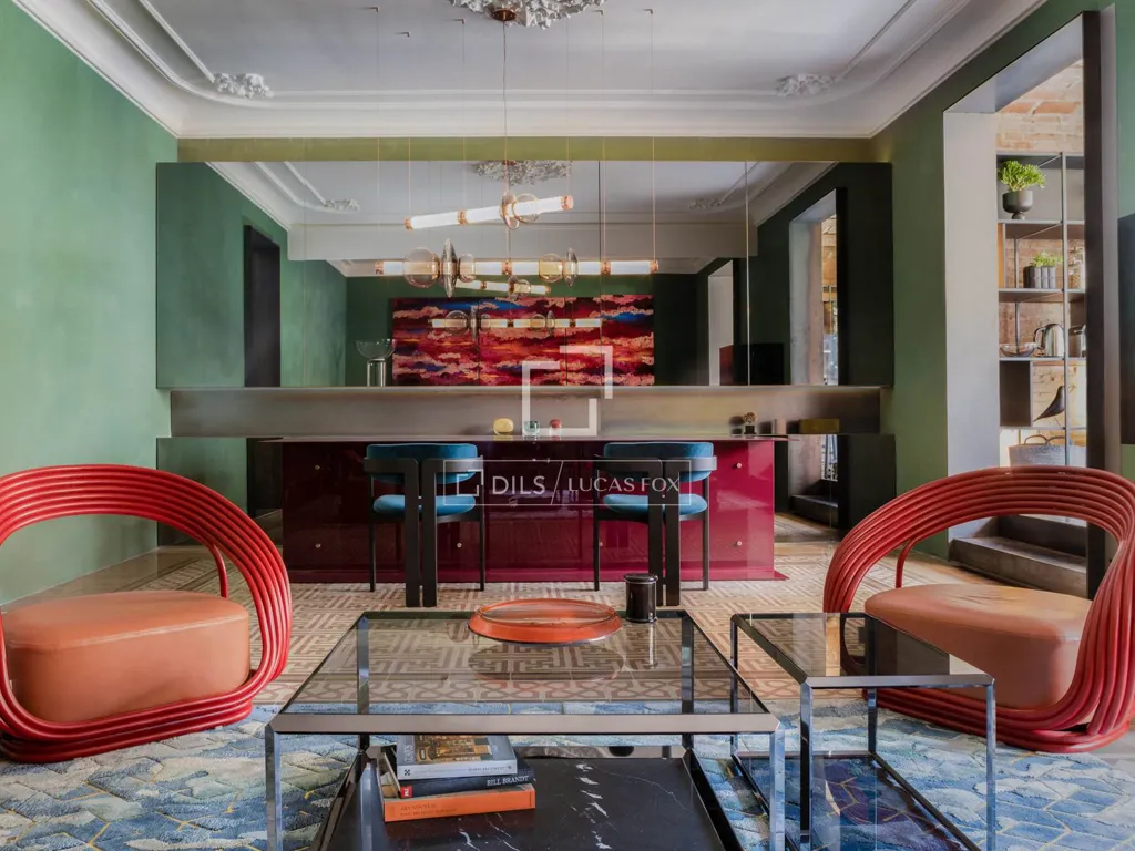 Soggiorno - Luxury Apartment with Terrace in Eixample, Barcelona