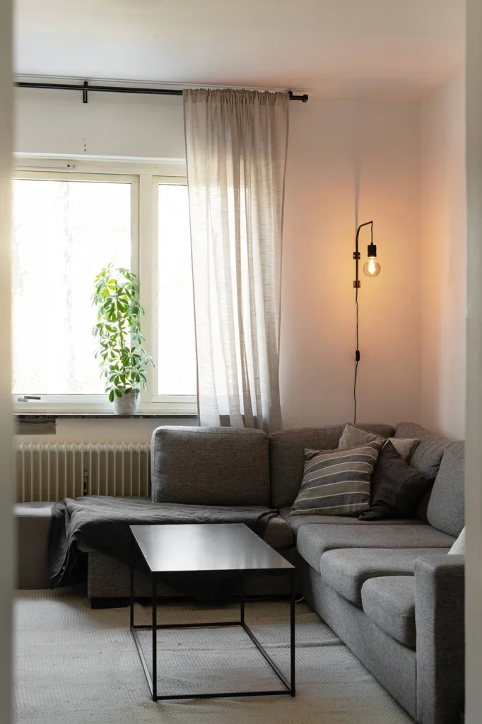 Séjour - Spacious Two-Bedroom Flat with Parking in Nyköping