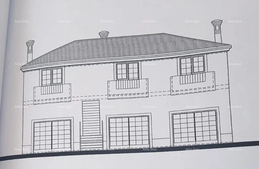 Apartment House with Terraces near Umag