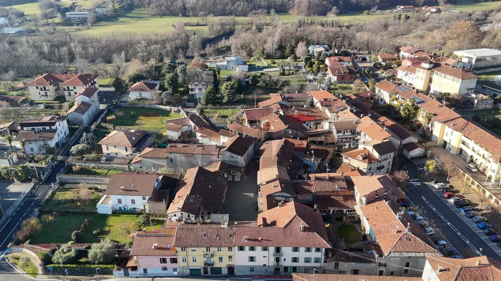 Vue aérienne - Triplex Villa with Garden in Occhieppo Superiore