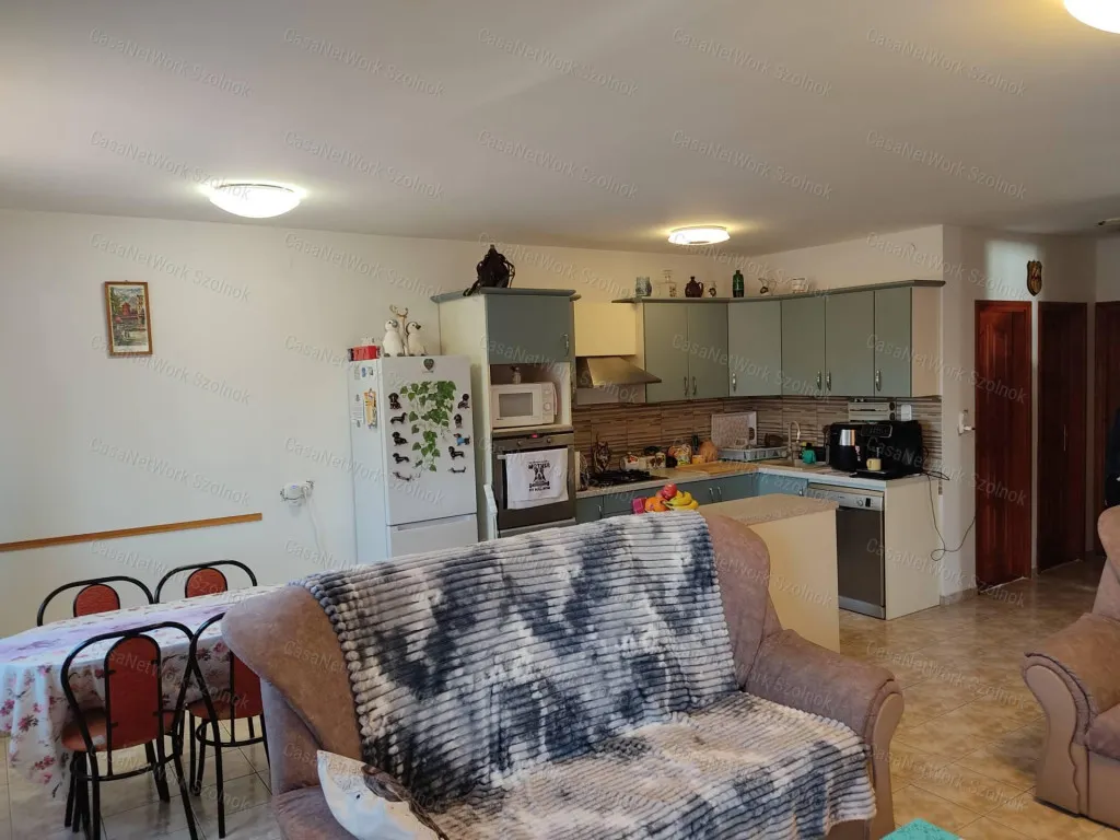 Living Room - Energy-Efficient Family House in Tápiószele