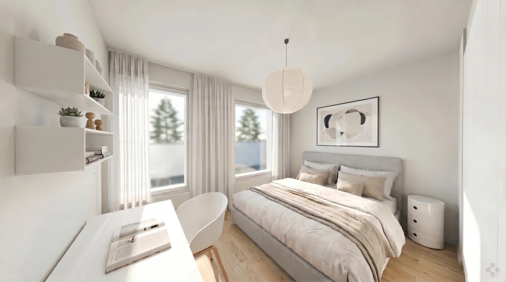 Camere da letto - Modern Apartment with Sauna in Oulu