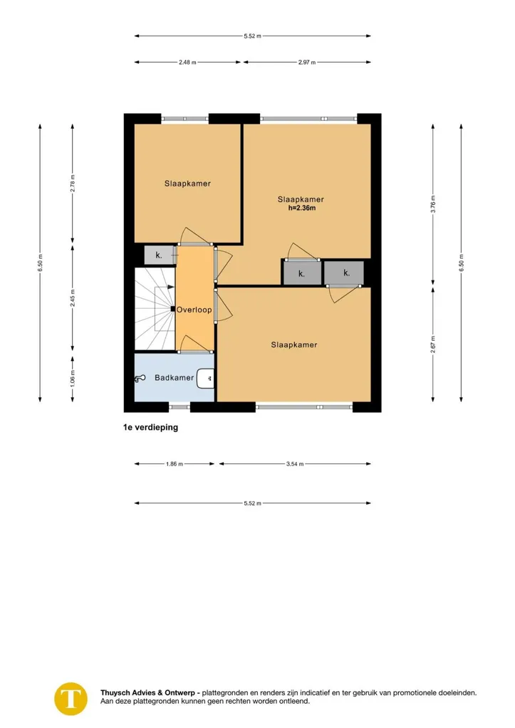 Plaan - Spacious Renovated Semi-Detached House in Heiloo