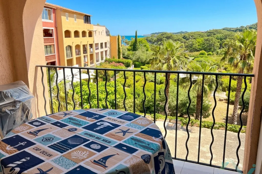 Rõdu - 2-Bed Apartment with Sea View in Gassin