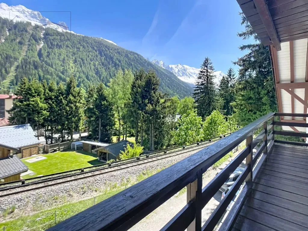 Balcon - Chalet de 9 Chambres avec Vue Montagne à Chamonix