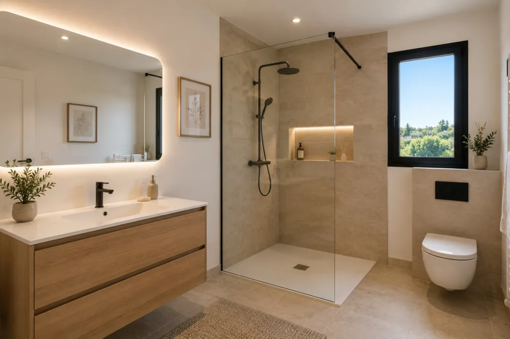 Salles de bain - Maison Neuve avec Terrasse à Aix-en-Provence