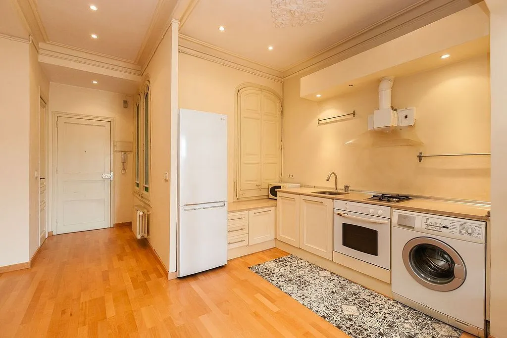 Cuisine - Modernist Flat with Balcony in L'Antiga Esquerra