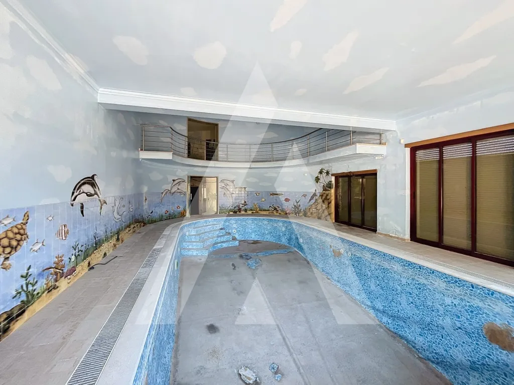 Pool - Isolated House with Indoor Pool in Pombal