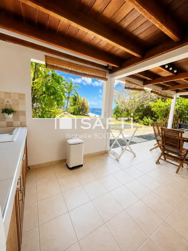 Terrasse - Villa avec Vue Mer et Terrasse à Bouillante