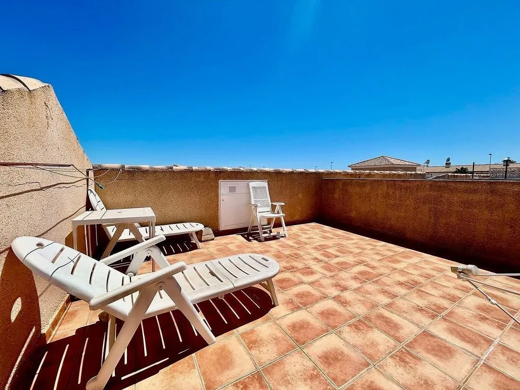 Terrace - Penthouse with Pool in Cabo Roig, La Zenia