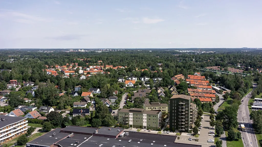 Vista aerea - Apartment with Two Balconies in Stockholm