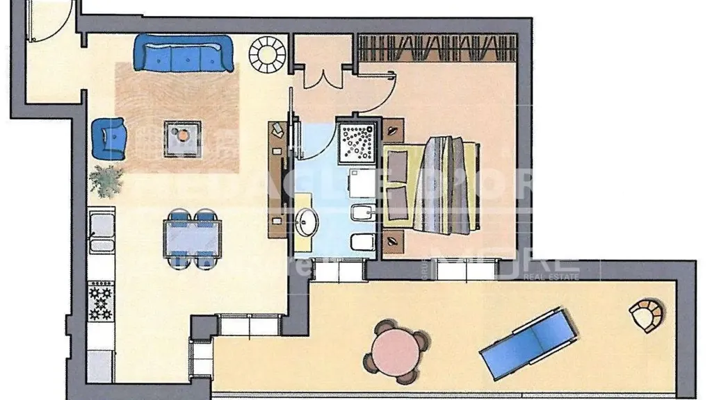 Floor Plan - Luxury Flat with Terrace in Modena