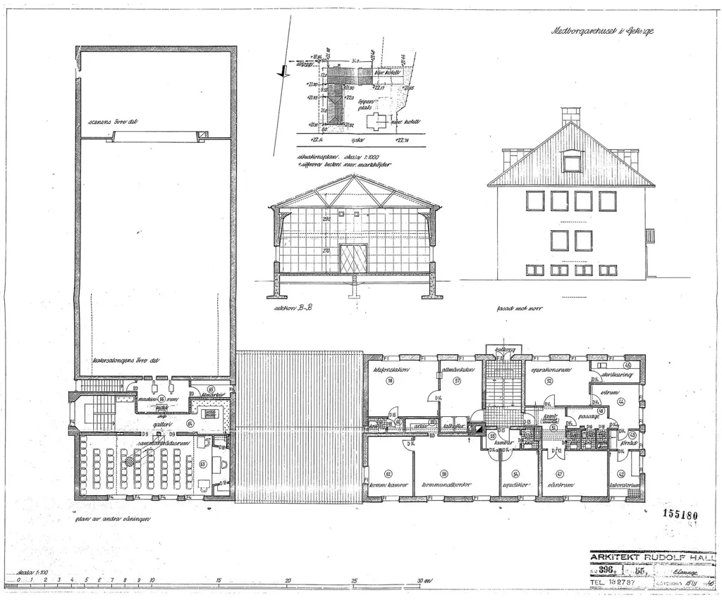 Planimetria - Historic Civic Centre with Development Potential in Central Getinge
